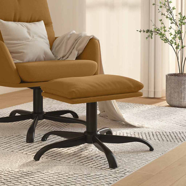 vidaXL Footstool Brown 60x60x36 cm Velvet