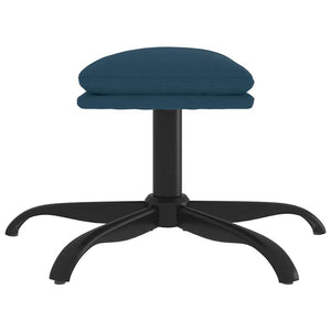 Blauer Samt Hocker 60x60 cm