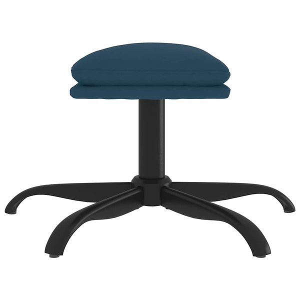 Blauer Samt Hocker 60x60 cm