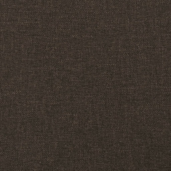 Brauner Stoff- und Kunstleder-Fußhocker 60x60 cm