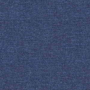 Blauer Stoff & Kunstleder Hocker 60x60 cm