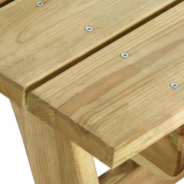 vidaXL Garden Table 110x74x75 cm Impregnated Pinewood