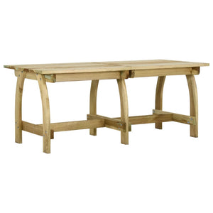 vidaXL Garden Table 220x74x75 cm Impregnated Pine Wood