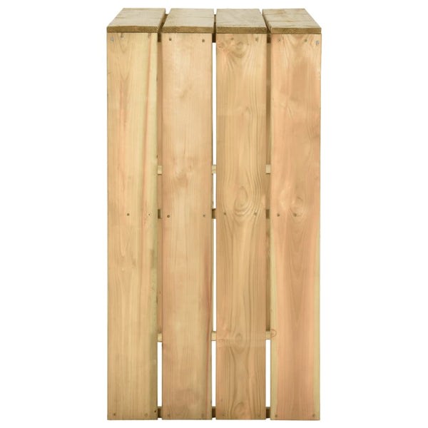 vidaXL Bar Table 100x60x110 cm Impregnated Pinewood