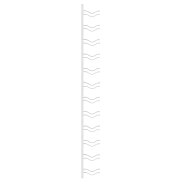 vidaXL Wall-Mounted Wine Rack for 12 Bottles 2 pcs White Iron