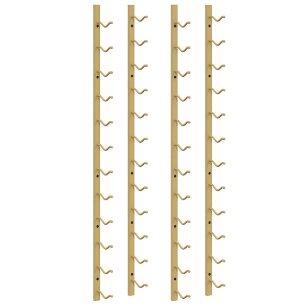 vidaXL Wall-Mounted Wine Rack for 12 Bottles 2 pcs. Golden Iron