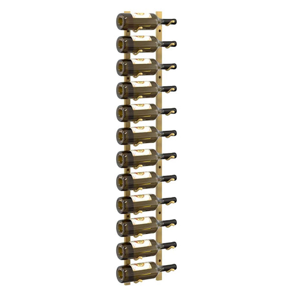 vidaXL Wall-Mounted Wine Rack for 12 Bottles 2 pcs. Golden Iron