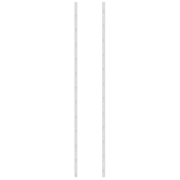 vidaXL Wall-Mounted Wine Rack for 36 Bottles 2 pcs. White Iron