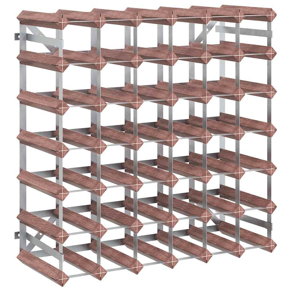 vidaXL Wine Rack for 42 Bottles Brown Solid Pine Wood