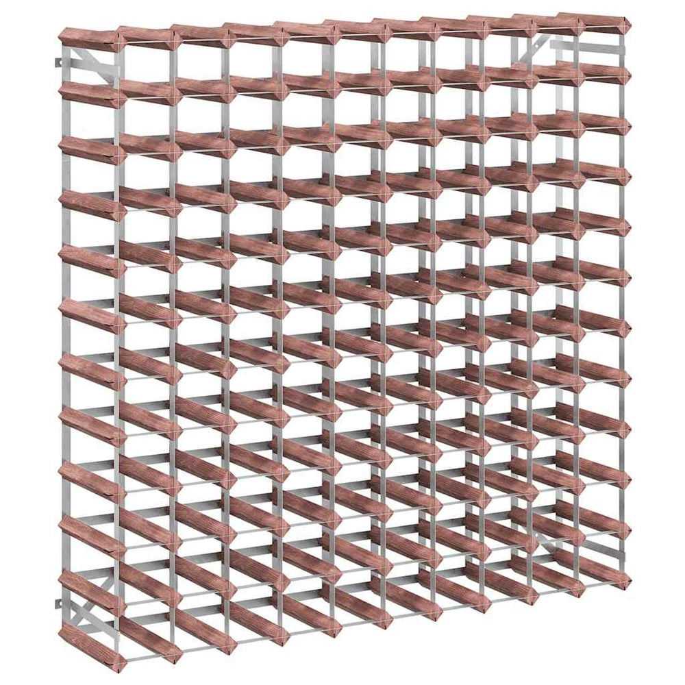 vidaXL Wine Rack for 120 Bottles Brown Solid Pine Wood