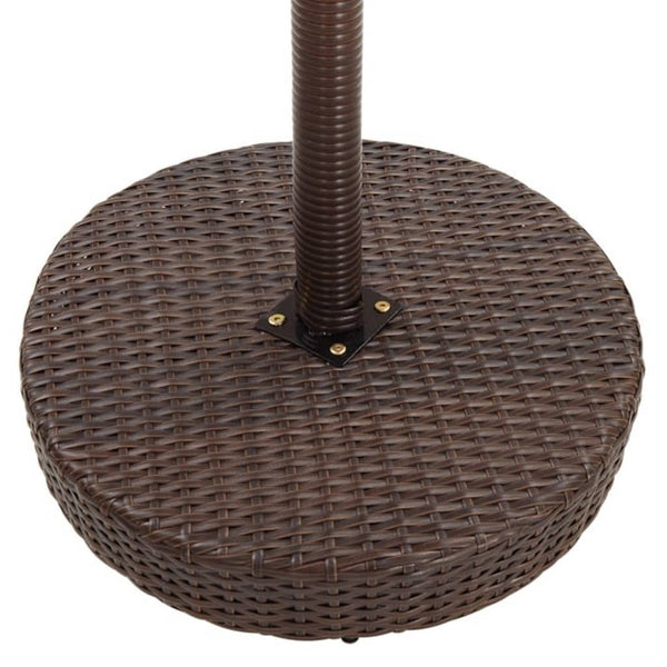 vidaXL 5-Piece Garden Bar Set with Cushions Poly Rattan Brown