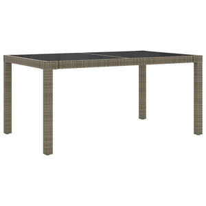 vidaXL 5-Piece Garden Dining Set with Cushions Poly Rattan Grey