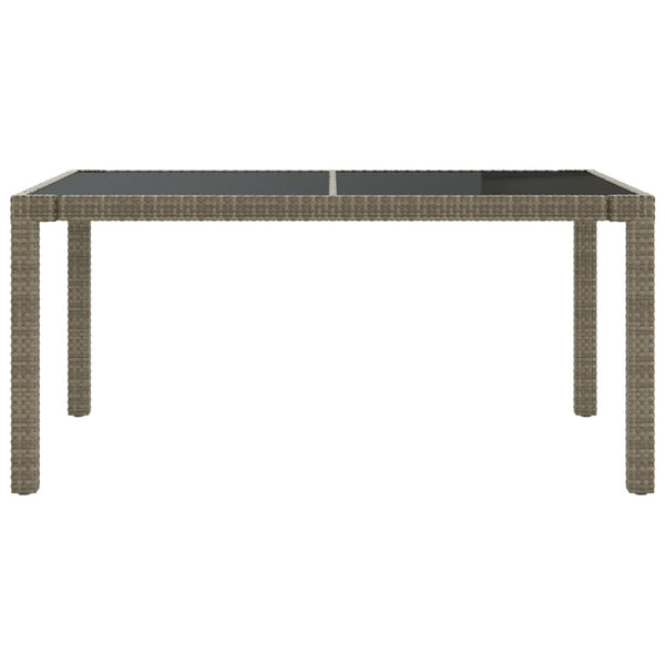 vidaXL 5-Piece Garden Dining Set with Cushions Poly Rattan Grey