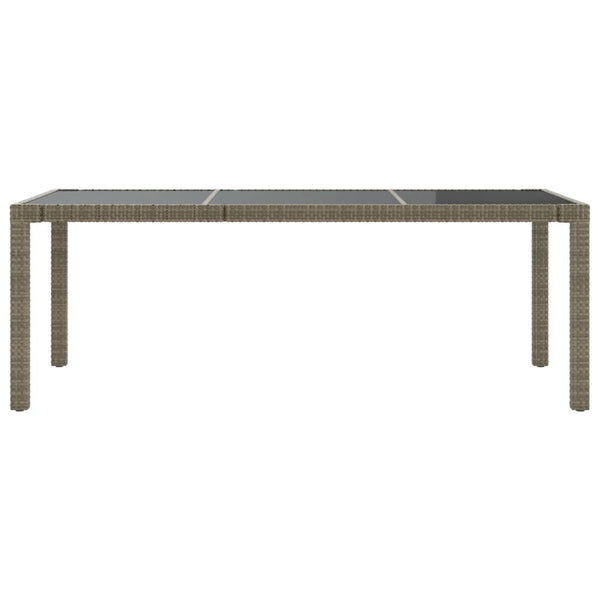vidaXL 9-piece Garden Dining Set with Cushions Poly Rattan Grey