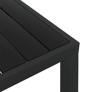 vidaXL 3-Piece Garden Dining Set with Cushions Poly Rattan Black