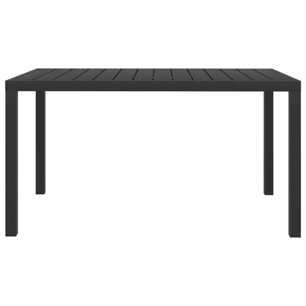 vidaXL 5-Piece Garden Dining Set with Cushions Poly Rattan Black
