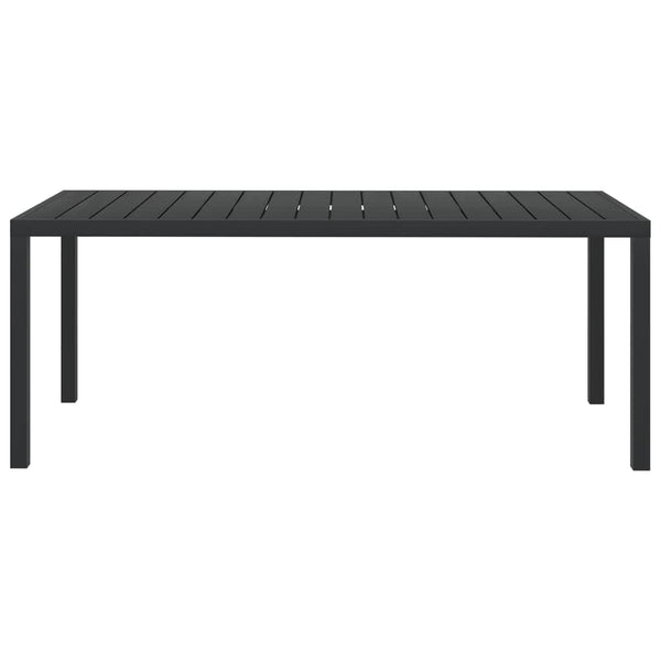 vidaXL 9-piece Garden Dining Set with Cushions Poly Rattan Black