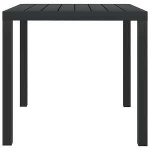 vidaXL 5-Piece Garden Dining Set with Cushions Poly Rattan Black