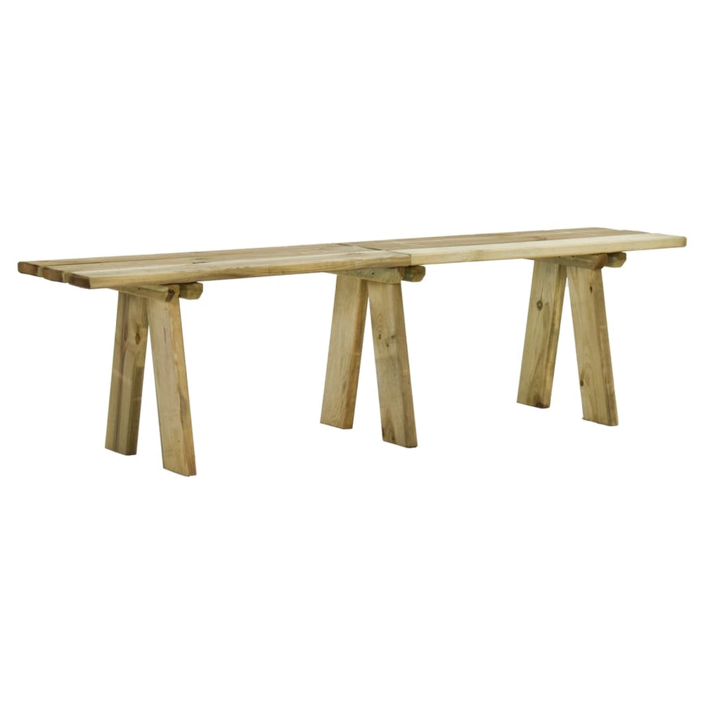 vidaXL Garden Bench 160 cm Solid Impregnated Pinewood