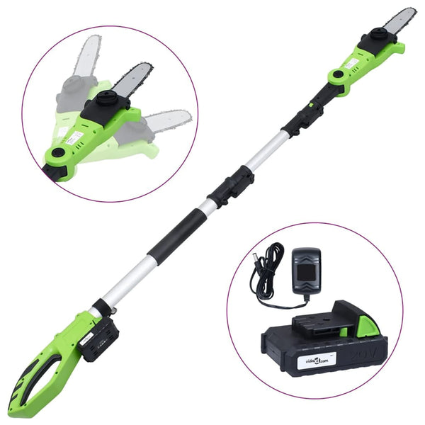 vidaXL Cordless Pole Saw with Battery Set 20V 1500 mAh Li-ion