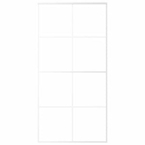 vidaXL Sliding Door Tempered Glass and Aluminum 102.5x205 cm White
