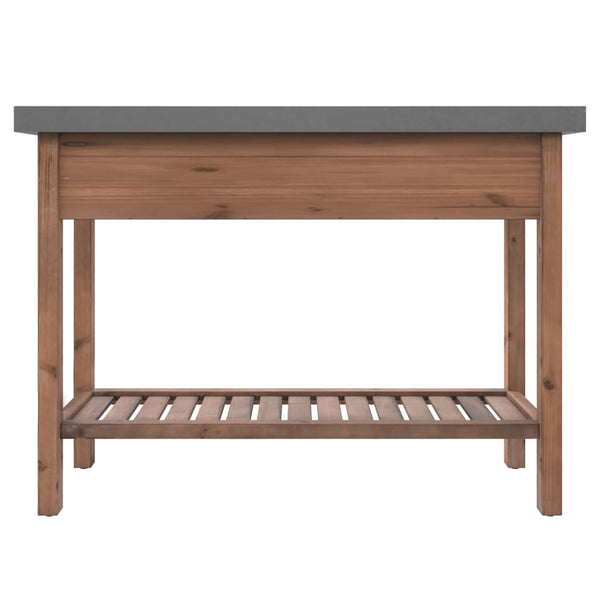 vidaXL Console Table 110x35x80 cm Solid Fir Wood
