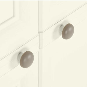 vidaXL Plastic Storage Cabinet 79x43x125 cm Wood Design Vanilla Ice