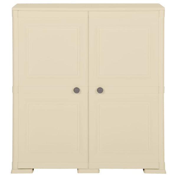 vidaXL Plastic Cabinet 79x43x85.5 cm Wood Design Angora White