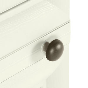vidaXL Plastic Cabinet 40x43x164 cm Wood Design Vanilla Ice