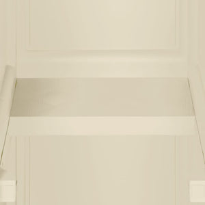 vidaXL Plastic Storage Cabinet 40x43x164 cm Wood Design Angora White