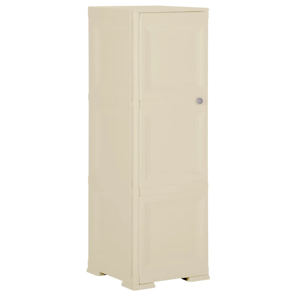 vidaXL Plastic Cabinet 40x43x125 cm Wood Design Angora White