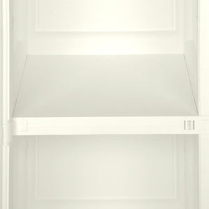 vidaXL Plastic Storage Cabinet 40x43x85.5 cm Wood Design Vanilla Ice