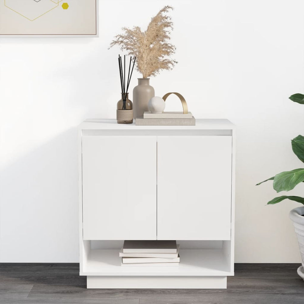 vidaXL High-Gloss White Sideboard 70x41x75 cm Engineered Wood