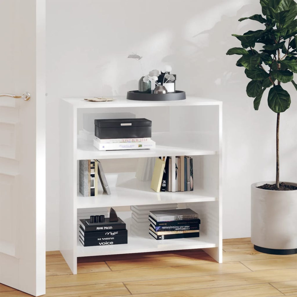 Hochglanz Sideboard Weiß 70 cm
