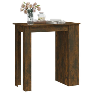 vidaXL Bar Table with Shelves Smoked Oak 102x50x103.5cm Engineered Wood