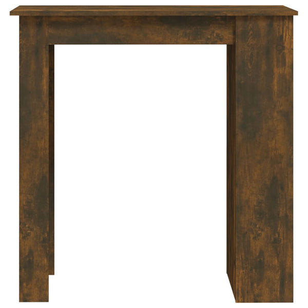 vidaXL Bar Table with Shelves Smoked Oak 102x50x103.5cm Engineered Wood