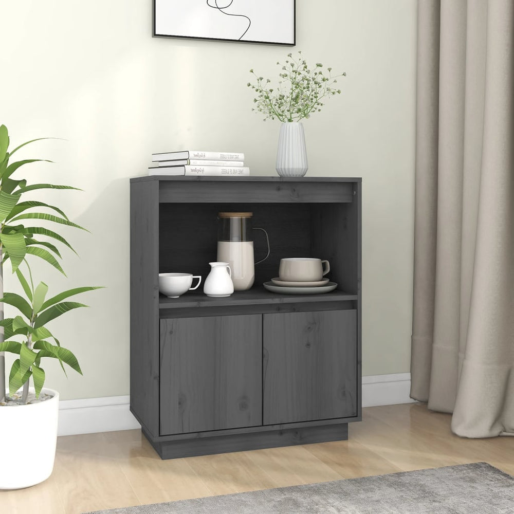 Graues Kiefer Sideboard 60x75 cm