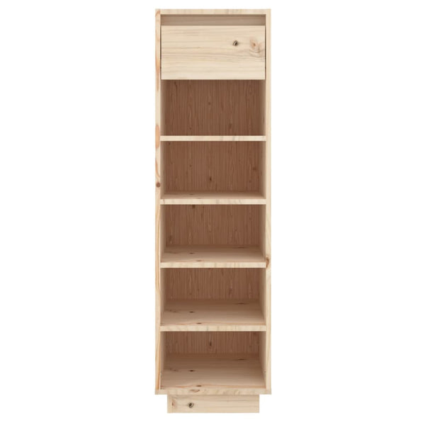 Massivholz Schuhregal Kiefer, 105 cm