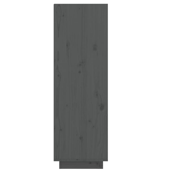 Graues Schuhregal Kiefer Massivholz