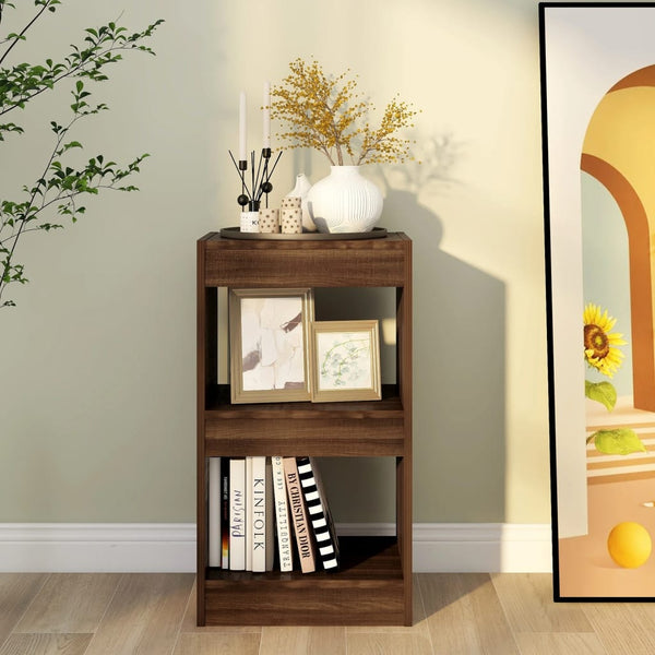 vidaXL Bookcase/Room Divider Brown Oak Look 40x30x72 cm