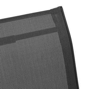Stapelbare Gartenstühle 6er Set Textilene Schwarz