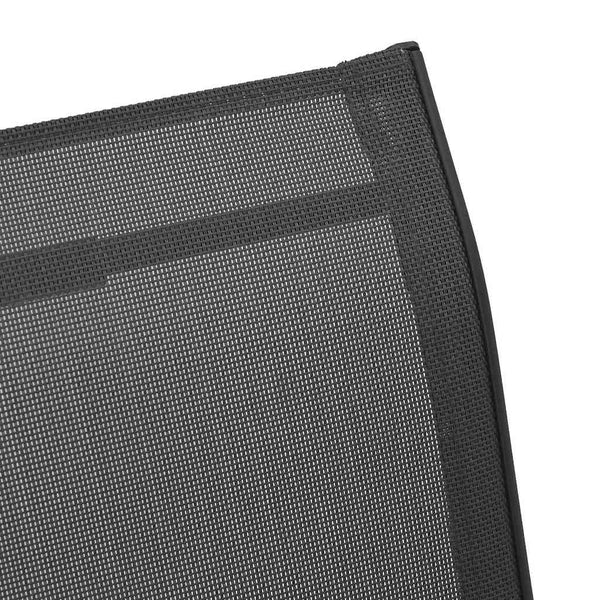 Stapelbare Gartenstühle 6er Set Textilene Schwarz