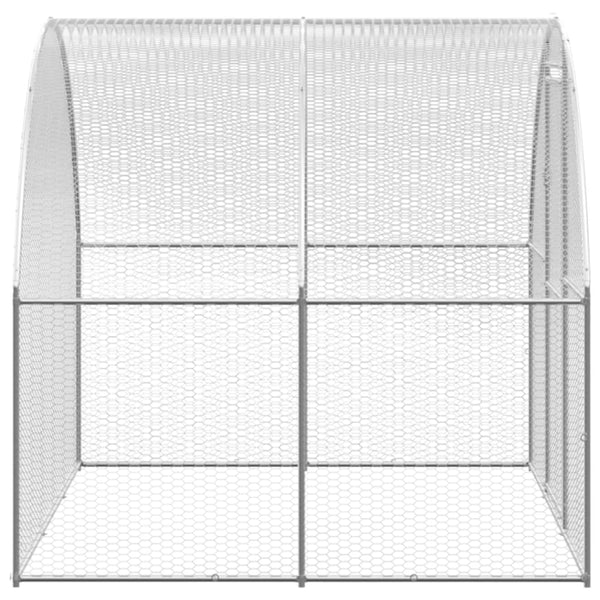 Outdoor-Hühnerstall 3x10x2 m Verzinkter Stahl