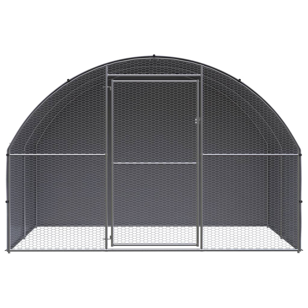 Outdoor-Hühnerstall 3x2x2 m Verzinkter Stahl