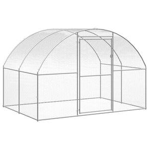 vidaXL Outdoor Chicken Coop 3x10x2 m Galvanized Steel