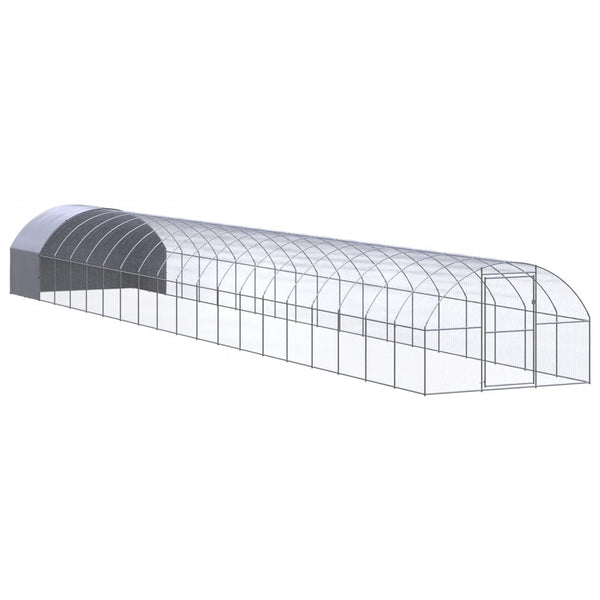 vidaXL Outdoor Chicken Coop 3x20x2 m Galvanized Steel