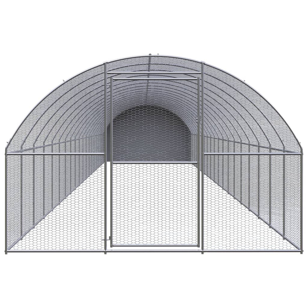 vidaXL Outdoor Chicken Coop 3x20x2 m Galvanized Steel