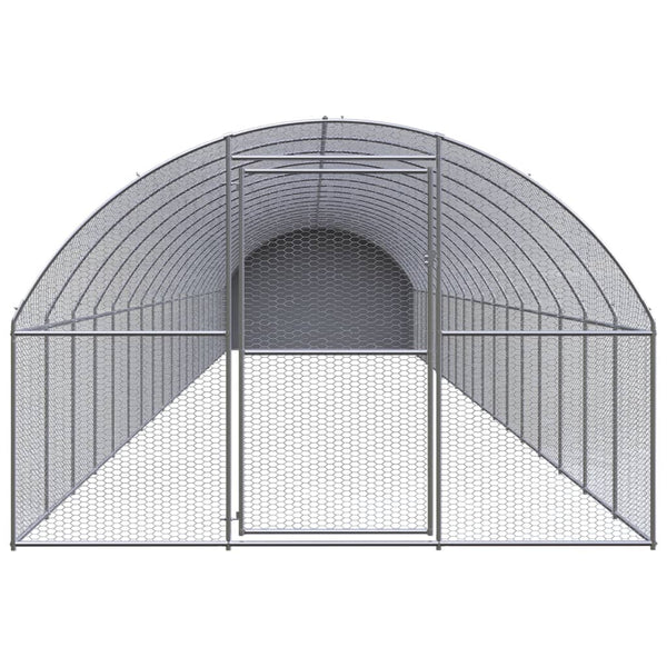 vidaXL Outdoor Chicken Coop 3x20x2 m Galvanized Steel