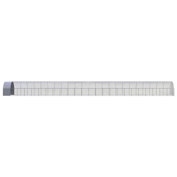 vidaXL Outdoor Chicken Coop 3x24x2 m Galvanized Steel
