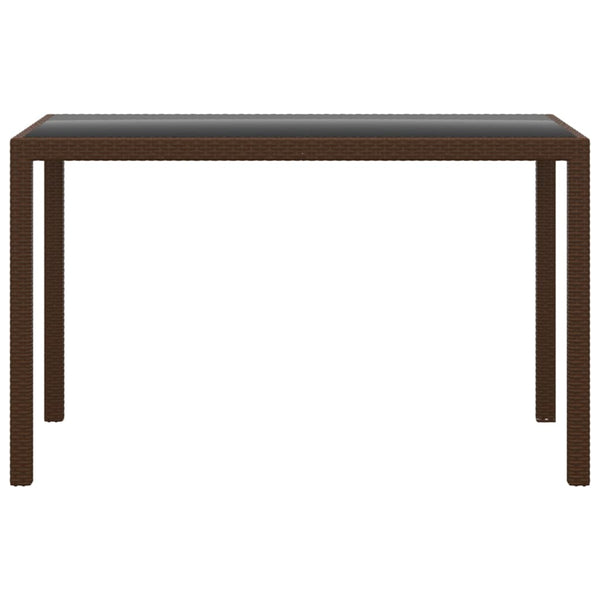 vidaXL 3-Piece Garden Dining Set with Cushions Poly Rattan Brown